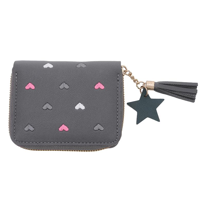 Women's Fashion Wallet Bag Mini Credit Card Holder Money Clip Short Cute Small Coin Purse