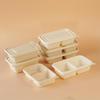 ZISIZ Biodegradable 3-Compartment Disposable Food Container