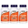 Now Foods L-Lysine 500mg 100 Tablets (3-Pack)