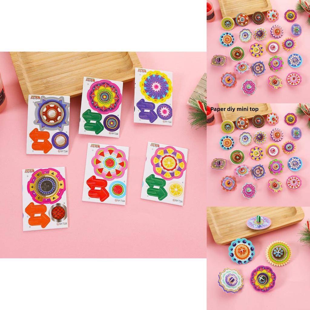 Diy Childrens 3d Puzzle Paper Gyroscope Art Craft Gift For Kids And School Rewards