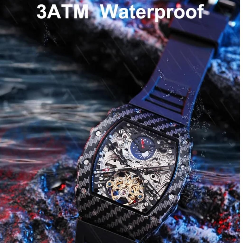 Luxury Fashion Tourbillon Watch Man Luxury Skeleton Watches for Men Wristwatch Male Clock New Gifts for Men