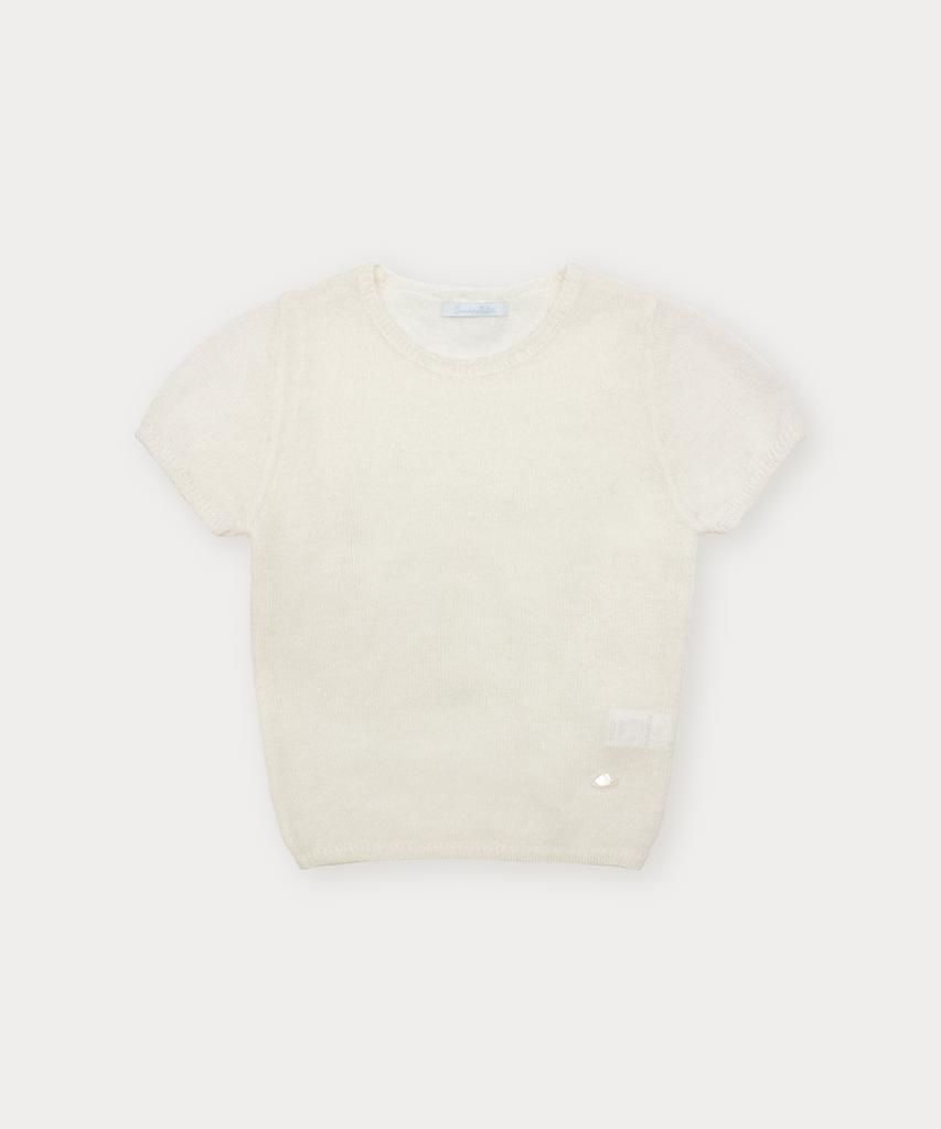 Sseomweeobeoteo Pendant See-Through Half Knit - Ivory