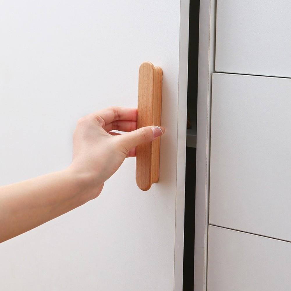 T-Shape Cabinet Handles Walnut Wood Wardrobe Handles New Kitchen Decoration Cupboard Wardrobe