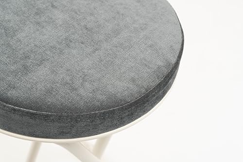 Azumaya-kk Folding High Stool PC-34DGY W30 X D31.5 X H60 (Folded: W30 X D9 X H80)