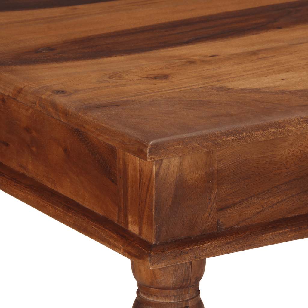 Vidaxl Dining Table, 120X60X77 Cm, Solid Acacia Wood