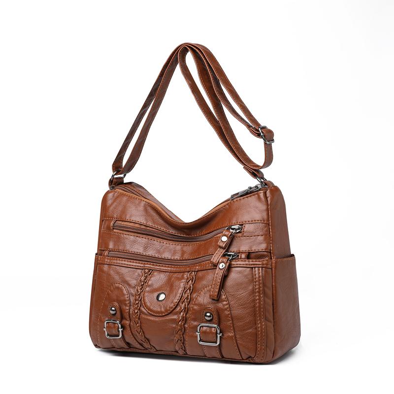 Women's Multi-Layer Large Capacity Lightweight Middle-Aged and Elderly Mother Bag Crossbody Bag