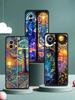 Beautiful Sun Moon Glass Phone Case Cover for Xiaomi Mi 17 15 14 13 12 11 Ultra 15T 14T 13T 12T 11T Pro Lite 5G Soft TPU Shell
