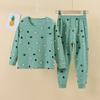 Children's Pure Cotton Pajama Set: Boys' and Girls' Autumn Homewear with Trousers