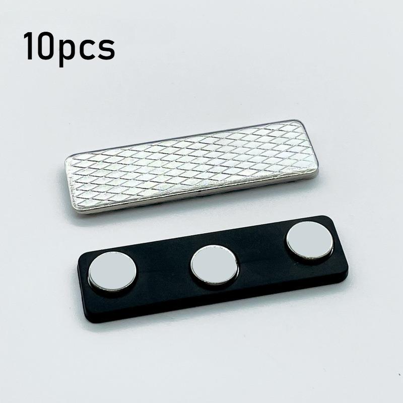 10/30pcs Magnetic Name Badge Holders with Strong Magnetic Clips - Durable Iron Name Tags for Office- Secure Name Display