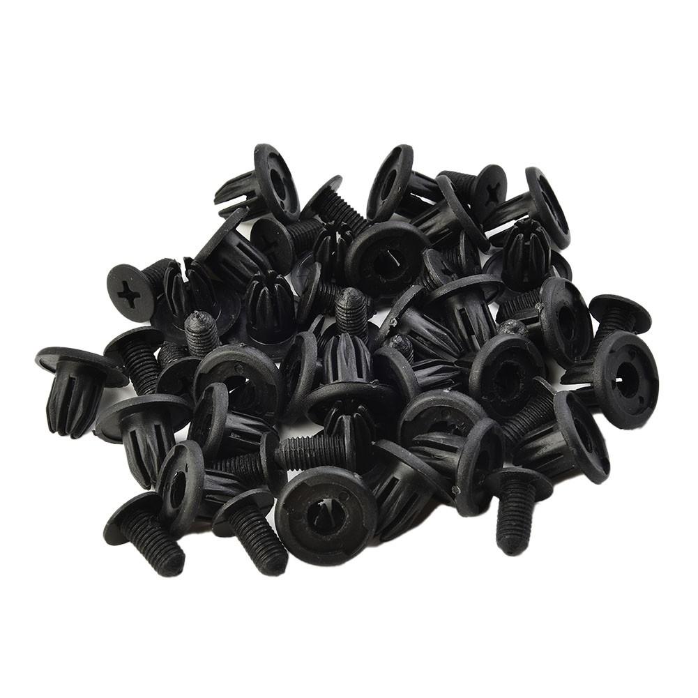 Set Rivet Clip Moulding Push Nylon Retainer Body Fender Pin Door Screw Panel