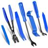 Aleric 7 Pieces Auto Trim Removal Tool Kit with Plastic Pry Tool and Fastener Clip Pilers Remover Tools for Car Body Upholstery Door Panel