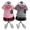Winterkleidung für Haustiere, warm, für Mädchen und Jungen, Mantel im Campus-Stil, für Welpen, Hunde und Katzen, Kleid, Rock, süße Kleider für kleine Hunde