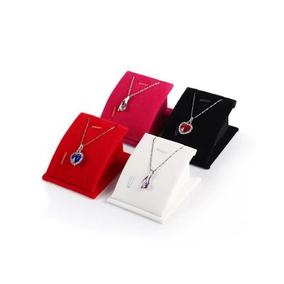 Jewelry Stand Holder for Counter Show Props Pendants Necklaces Chains Gifts Organizer Velvet Mini Potable Display Rack