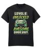 Kids Gaming T-Shirt 5Th Birthday Awesome 2021 Level 5 Unlocked Christmas Gamer