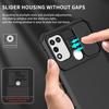 KEYSION Shockproof Case for Infinix Hot 11 Play 10 Push Pull Camera Protection Live Stand Phone Cover for Hot 11S NFC 10i 10S