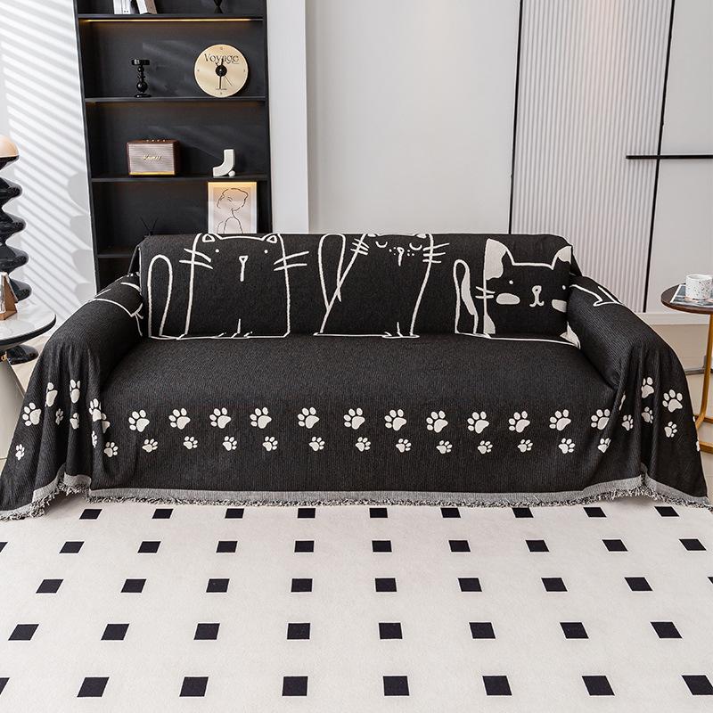 Nordic Simple High-Grade Four Seasons Universal Sofa Cover Chenille Anti-Scratching Sofa Towel Sofa Cover Sofa Cover