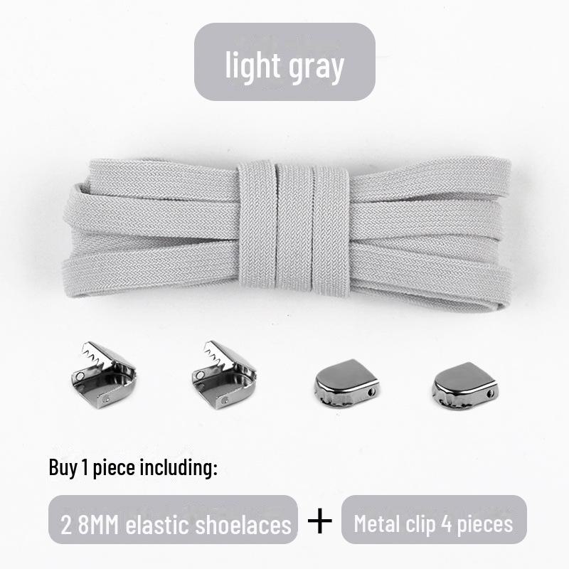 

Черно-белые эластичные шнурки без завязывания для взрослых и детей — идеально подходят для спортивной обуви