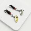 Double Hook Mosquito Lure Set: Rotating Watermelon Sequin Minnow and Whitebait Spinner.