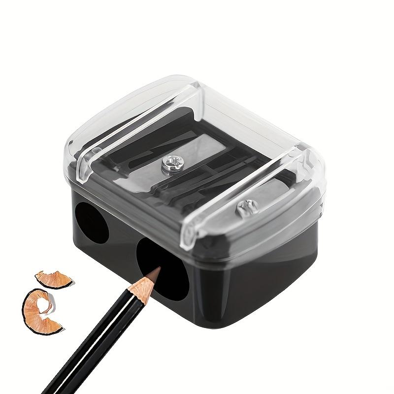 1pc Double Hole Manual Sharpener for Makeup Pencils Precision Sharpener for Essential Makeup Tool School & Art Supplies