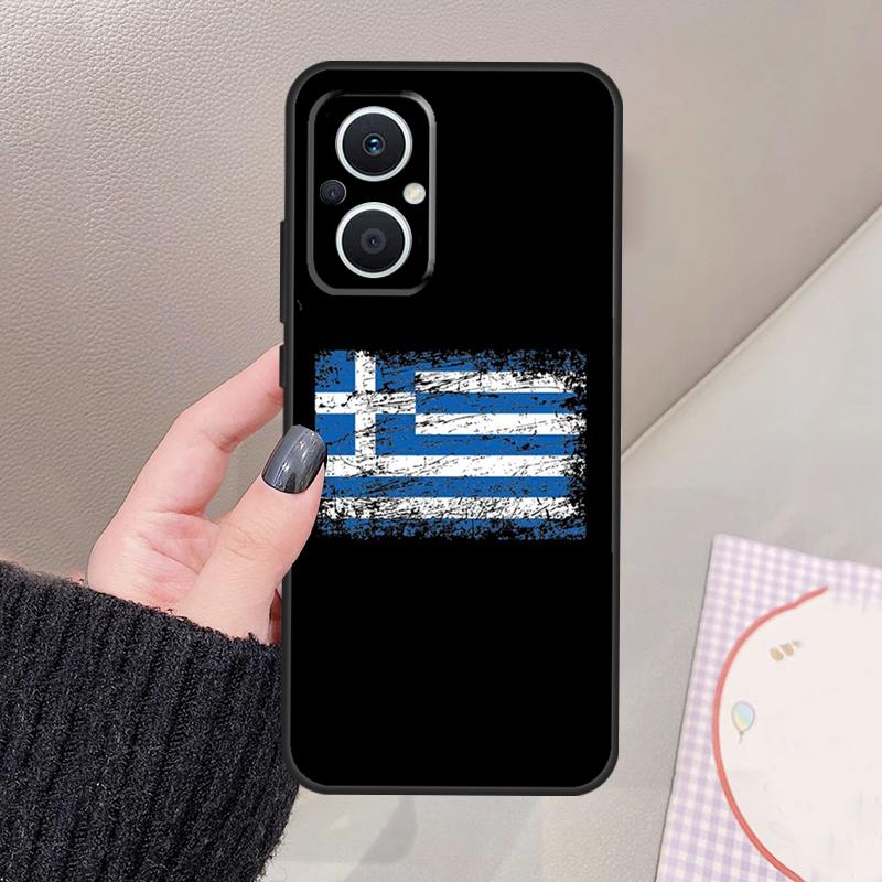 Greece Greek National Flag Funda For OPPO Reno 8 7 Lite 11F 12F 13F 14F 15F 10 12 13 14 Pro OPPO Find X8 X6 X9 Pro Case