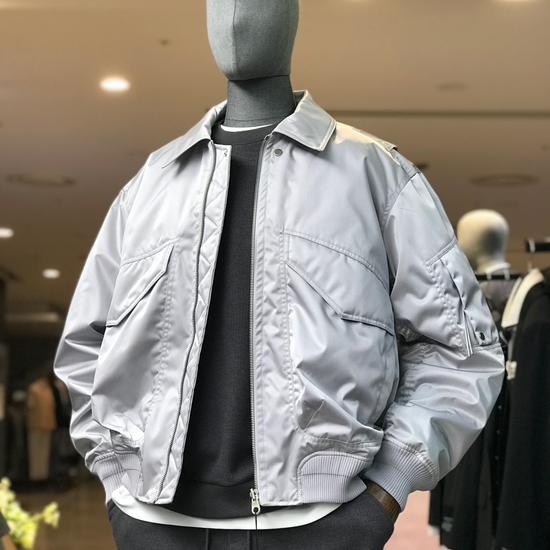 Utility Overfit Light Gray 5-Piece Jacket GBS22209