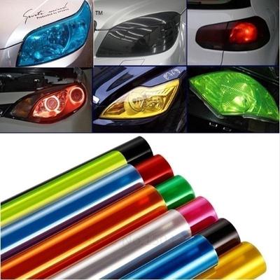 60CM * 30CM Auto Auto Licht Scheinwerfer Rücklicht Film Aufkleber Transparent Film Auto Licht Film Abdeckung