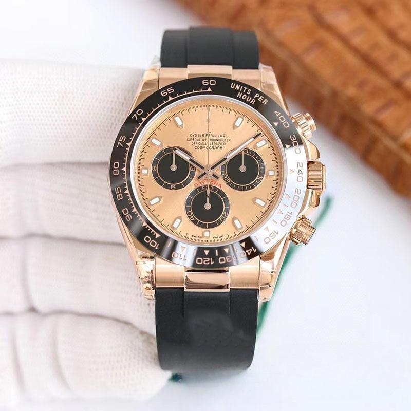 

Мужские часы Dennylo Daytona из нержавеющей стали, автоматический хронограф, панда 40MM