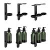 Stainless Steel Bathroom Wall Mounted Soap Dispenser Holder Perfect for Organizing Shower Products Efficiently