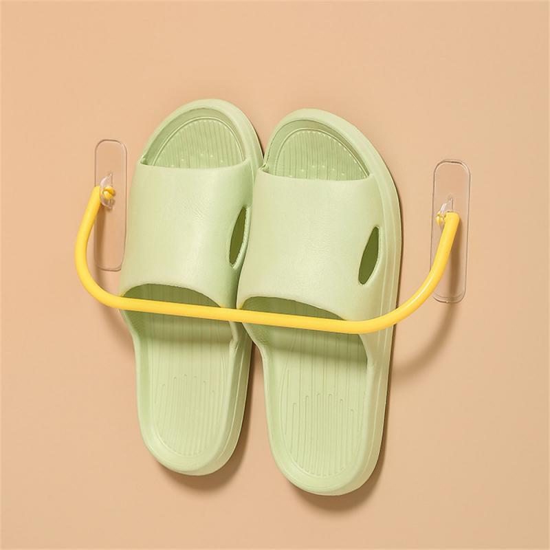 Creative Storage Shoe Holder Traceless No Punching Reliable Strong Bathroom Supplies Bathroom Shoe Rack Wall Mounted