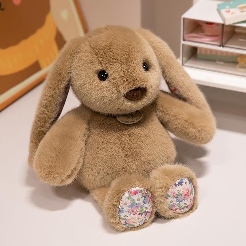 

Длинные уши, короткие лапки, милый кролик, успокаивающий кролик, плюшевая игрушка, дети спят, держат кукол, дарят девочкам подарки Station Height 38cm
