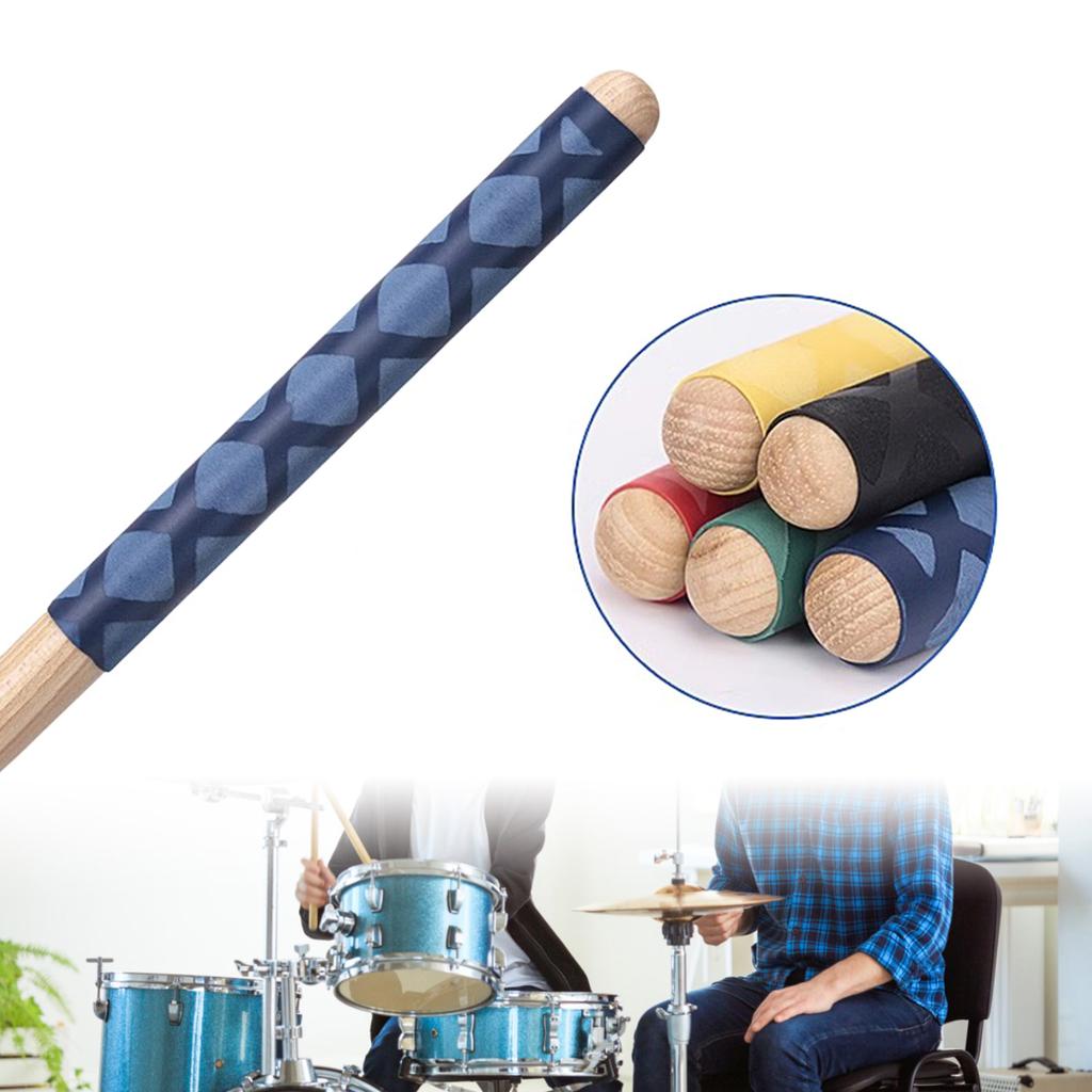 1 Pair Drumstick Grips Antislip Drum Handle Wrap Sweatbands Drum Sticks Handle Grip Drumming Drum Percussion Accessory