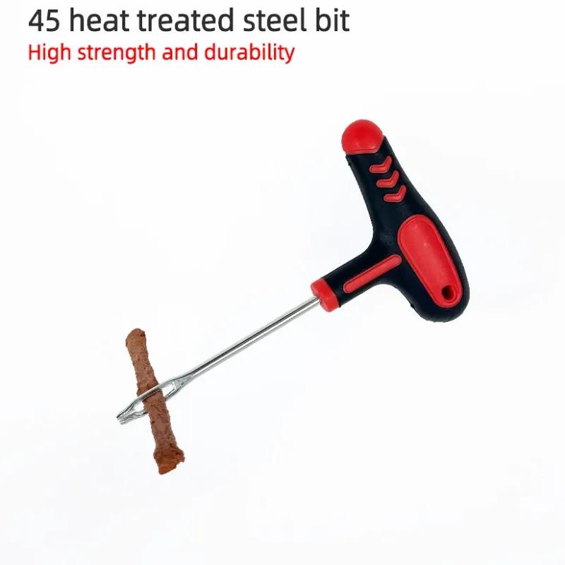 Kit de Reparación de Neumáticos de Coche Nuevo Herramientas de Tapón de Pinchazo Tiras de Neumático de Emergencia para Neumático Universal Kit de Herramientas de Reparación con Pegamento