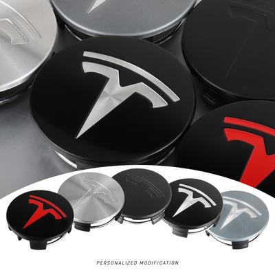 4pcs 56mm 3D Car Accessories Car Wheel Center Hub Cap Auto Emblem Wheel Hub Caps For Model 3 Model S X Y Roadster SpaceX