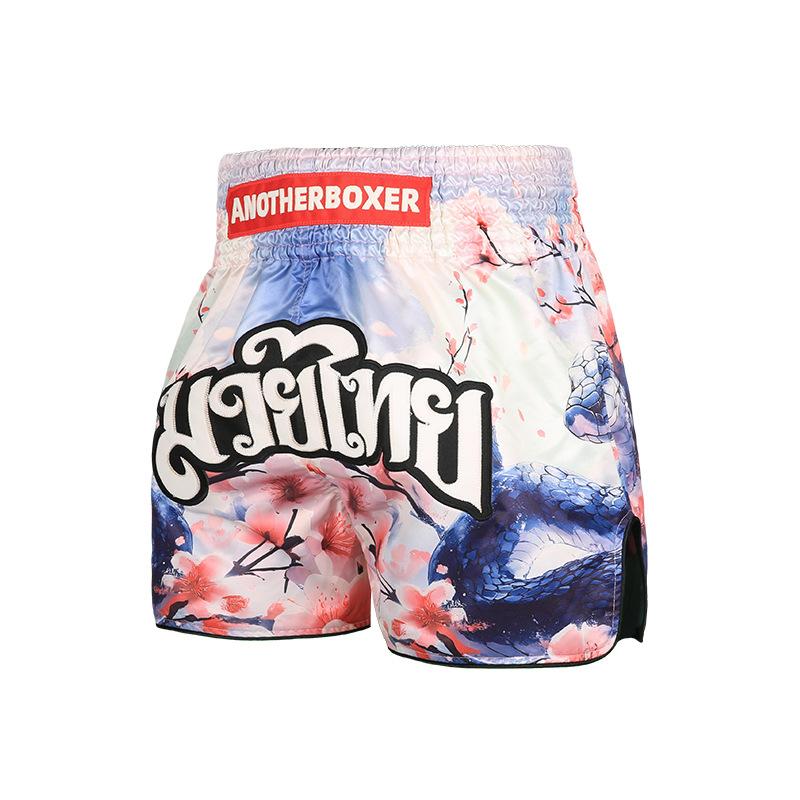 Plum Blossom Snake Muay Thai Shorts Fighting Men s and Women s Mixed Martial Arts Children s Boxing Sanda Training S