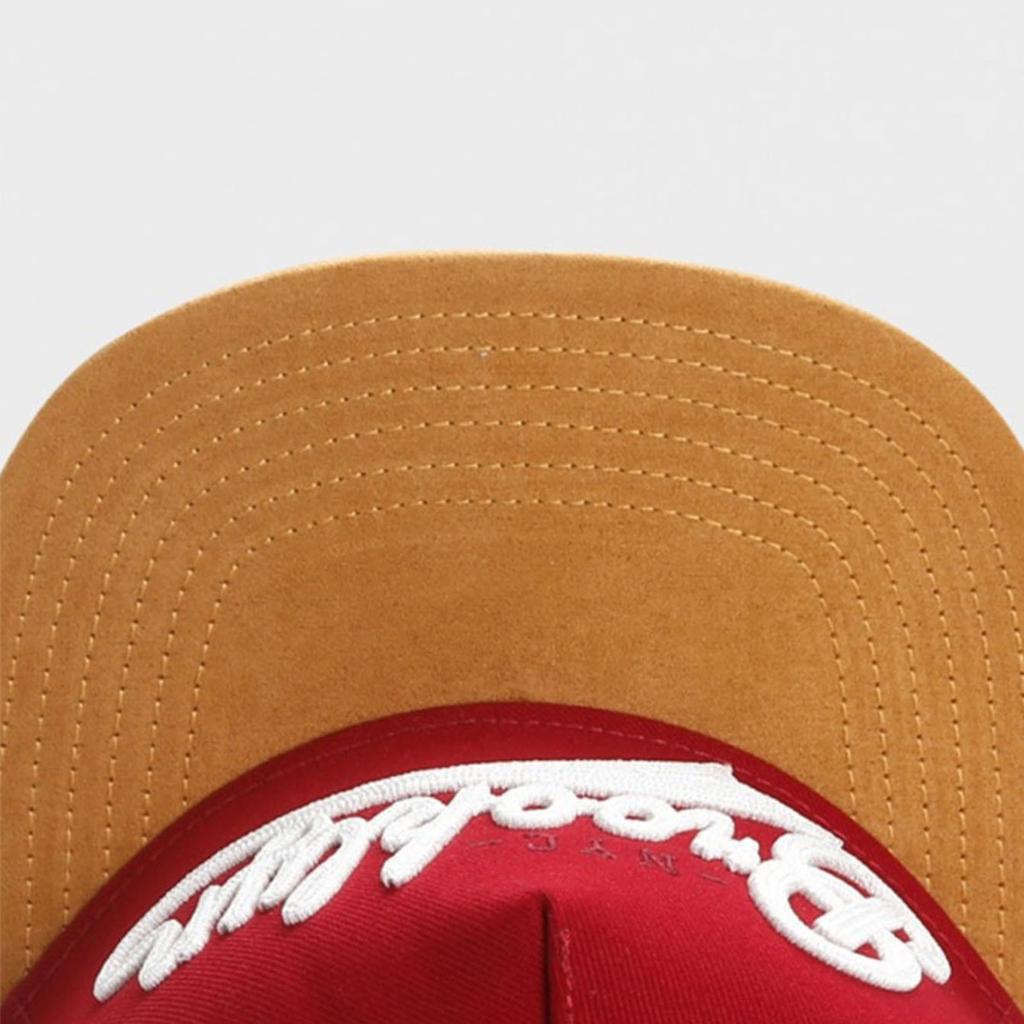 Summer Autumn Unisex Baseball Cap Red Embroidery Sun Hat
