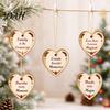 Christmas Gift Ideas 24 Days of Love Advent Calendar 2026, Pcs 2D Flat Acrylic Hanging Tree Decorations Heart Ornaments Countdown with Heartfelt