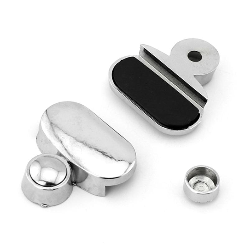 Placa de Publicidade Liga de Zinco Grampo de Vidro Clipe Fixo Banheiro Espelho Vidro Fixação Fixa Prateleira de Vidro Decorativa Fixadores