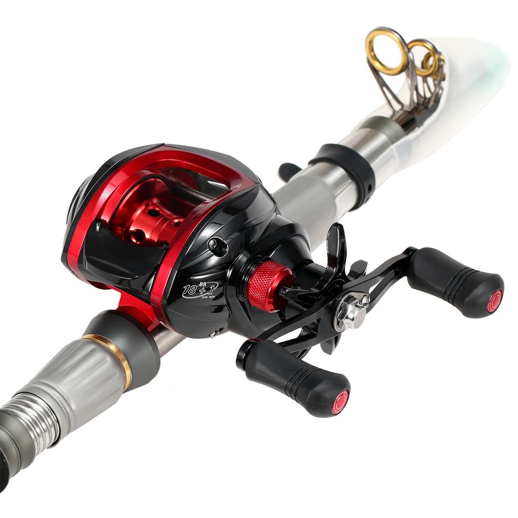 Baitcasting Reel 18+1BB Bea s Baitcasting Fishing Reel High Speed 7.2: 1 Gear Ratio Magnetic Brake System Baitcaster Reel