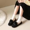 Fashion Woman Winter Cotton Casuals Shoes Winter Round Head Flat Bottom Athleisure Boots Solid Color Soft Comfortable Warm Walking Shoes