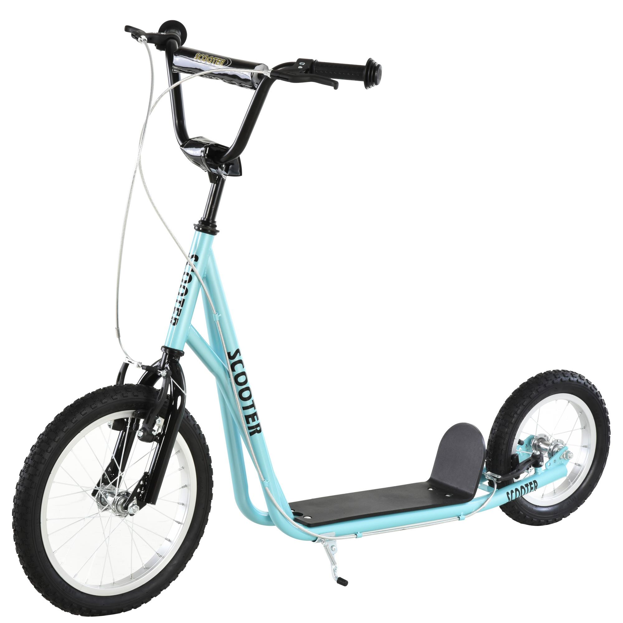 Kick Scooter with Large Pneumatic Wheels