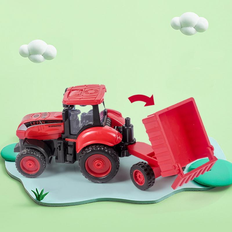 1Pcs Dump Truck Crane Engineering Inertia Car Toy Manual Skills Development Inertial Gliding City Construction Excavator Models