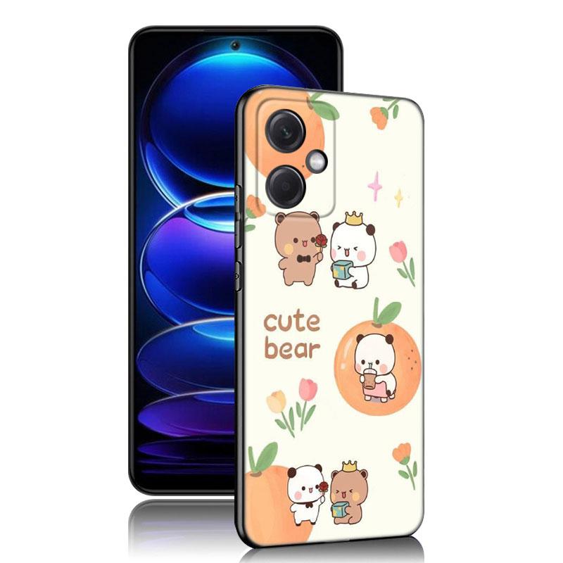 Cute BuBu DuDu Black Silicone Phone Case For Xiaomi Redmi Note 10 11 11S 12 13 4G 8 9 11T Pro 5G Plus 8T 9S 10S 12S