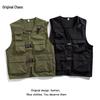 2023 Men's Multi-Pocket Workwear Vest: Niche Design, High-Street Hip-Hop Style Sleeveless Jacket