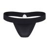 LittleForBig Men's Panties, Adult Panties with Thick Waist Thongs, Unisex Shapewear, Smooth, Black, Size M