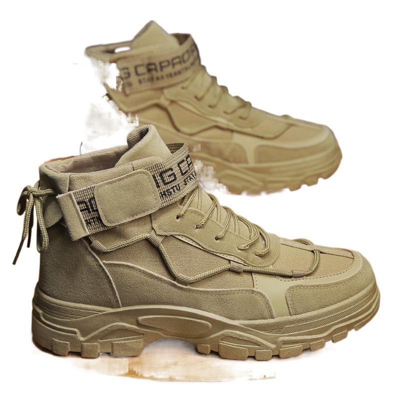 Martin boots autumn and winter velvet cotton shoes desert sports combat labor protection mountaineering