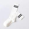 Sports Style Calf Socks Japanese Korean Student JK Stripe College Style Girl Cotton Socks Pile Up Socks Baseball Stockings