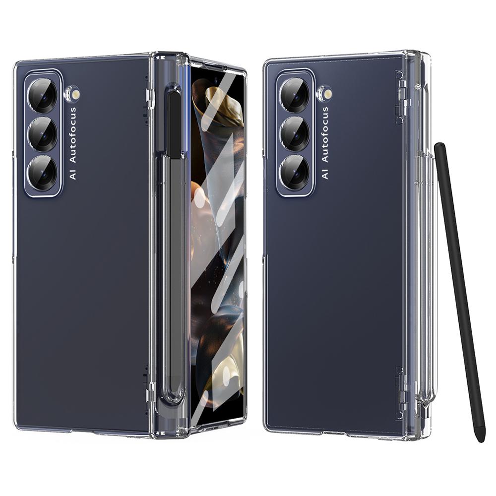 

Чехол для телефона для Samsung Galaxy Z Fold Special/Z Fold 6 Slim/W25, PC-накладка на шарнир со стилусом Transparent