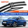 Für Peugeot 308SW T9 308 Kombi 2014- 2015 Scheibenwischer Vorne & Hinten Wischerblätter Windschutzscheibe Windschutzscheibe Fensterwischer 24"+18"+12"""