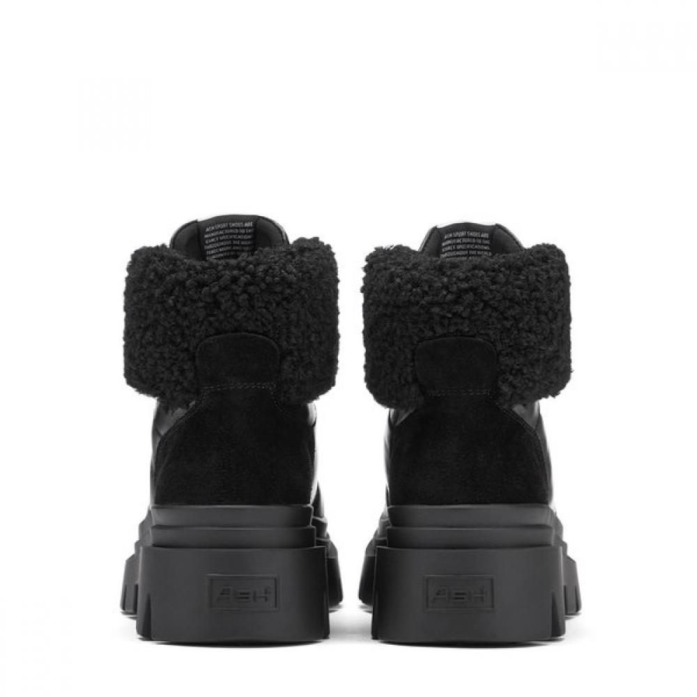 Ash Patagonie Fur Boots Black Ad4d01134
