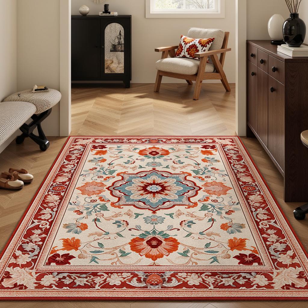 American Style Carpets for Living Room Anti-slip Cloakroom Rug Large Area Bedroom Decor Carpet Washable Bedside Soft Floor Mat